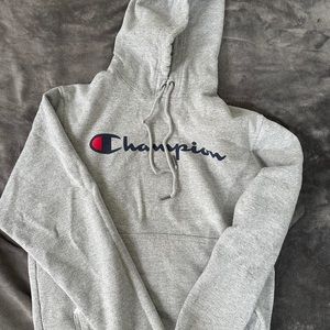 champion grey hoodie